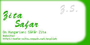 zita safar business card